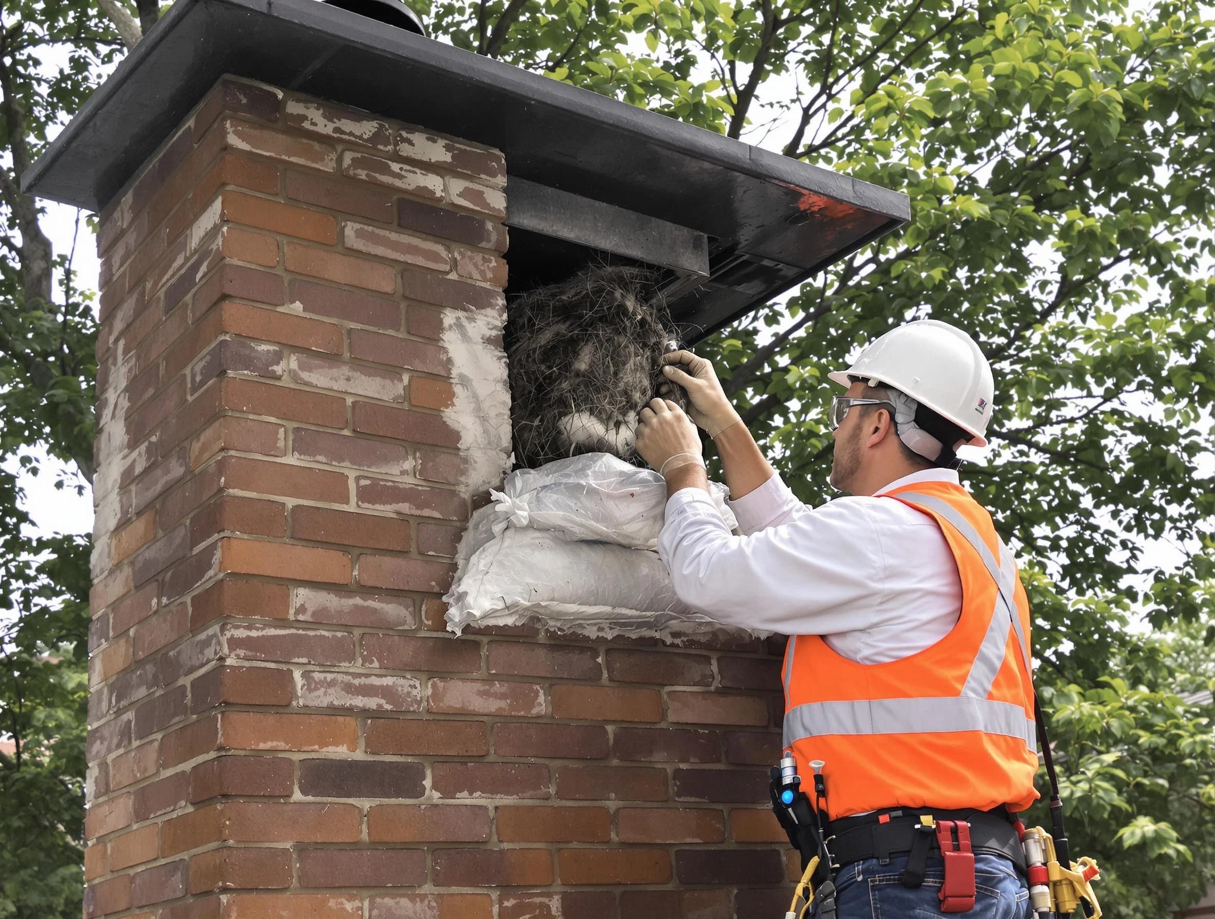 Humane removal of debris and animals by Suwanee Chimney Sweep in Suwanee, GA