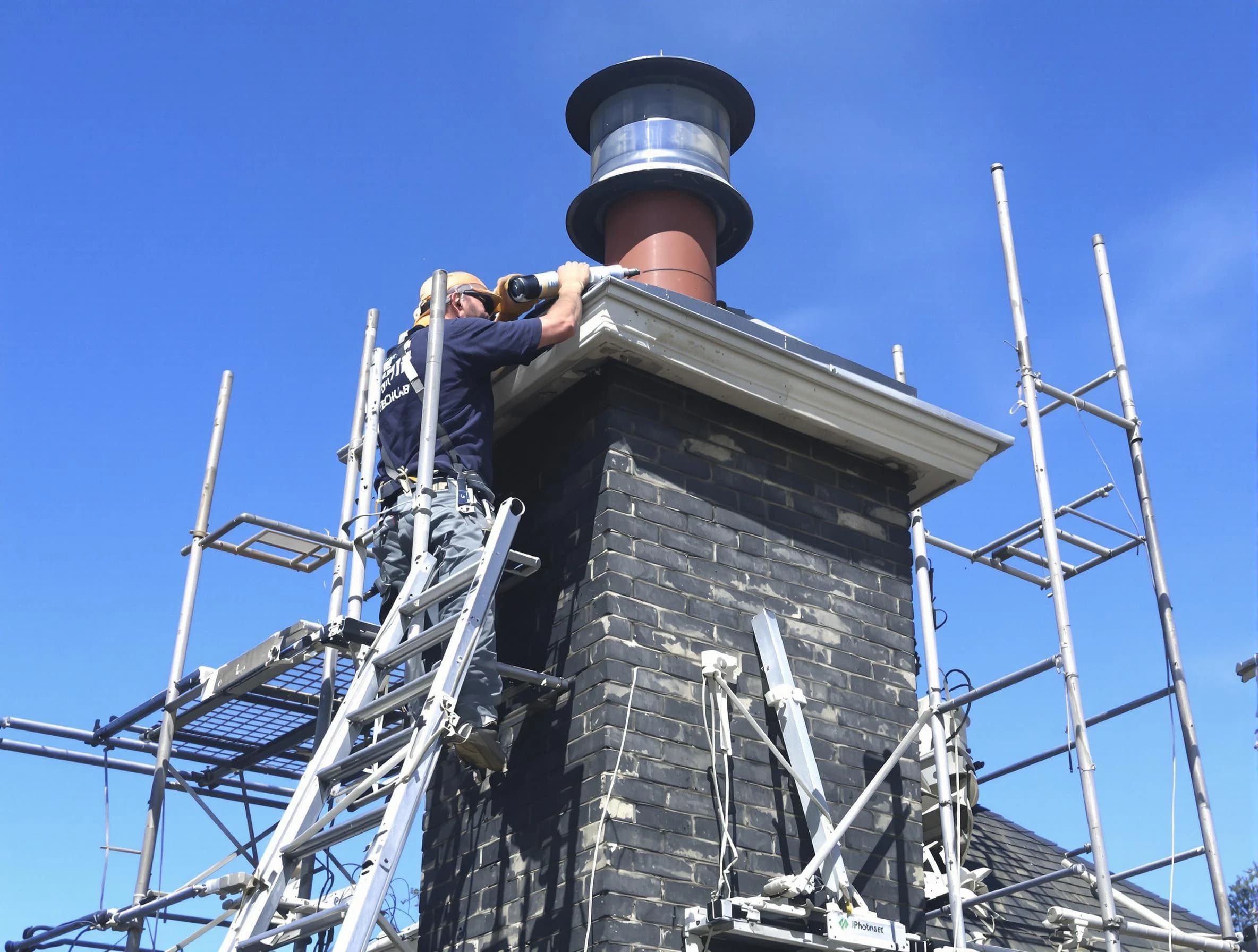 Sturdy chimney crown finished by Suwanee Chimney Sweep in Suwanee, GA