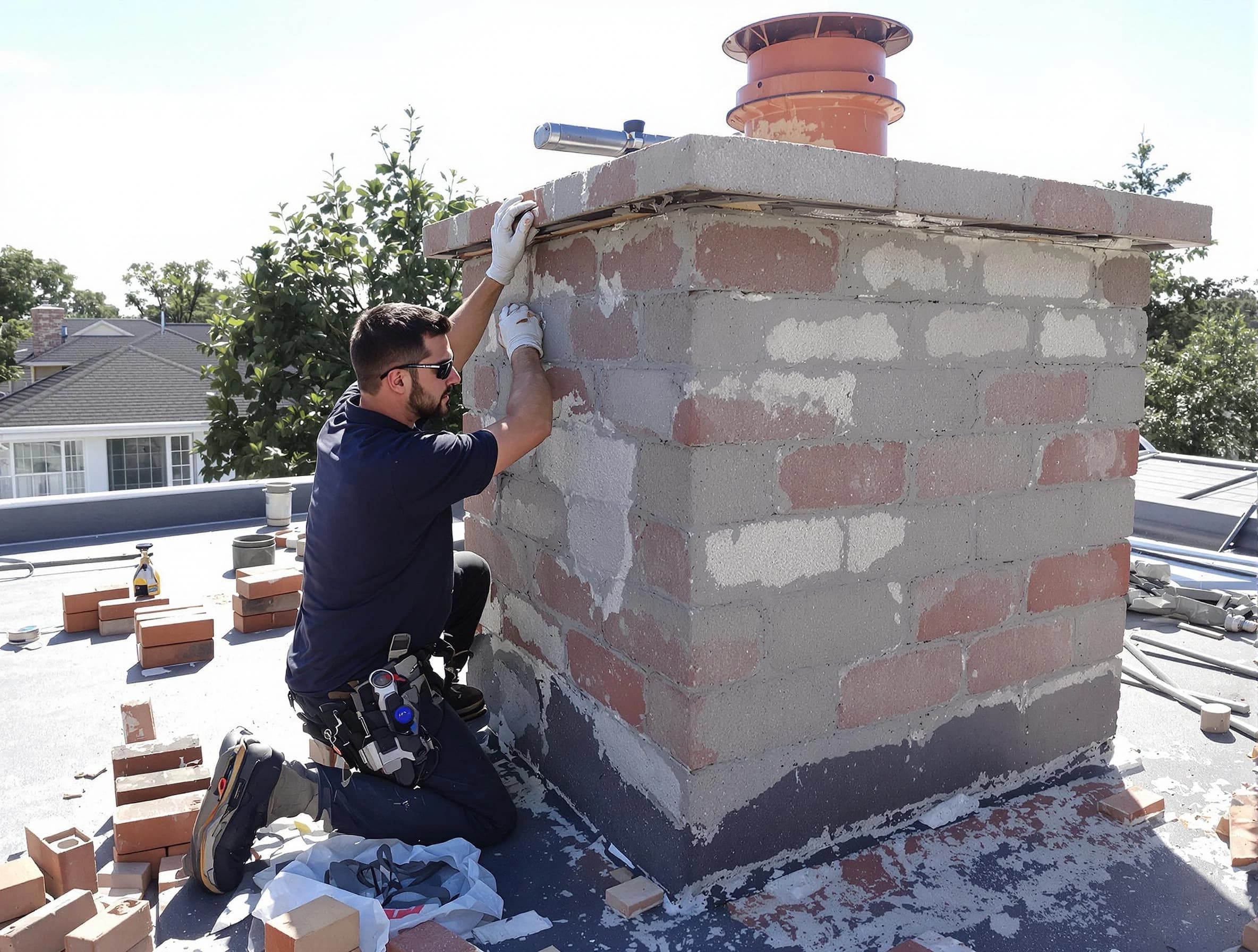 Advanced chimney repair process by Suwanee Chimney Sweep in Suwanee, GA