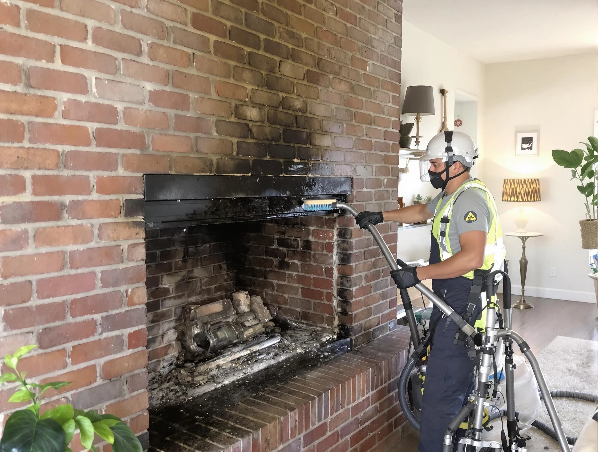 Suwanee Chimney Sweep providing fireplace cleaning services in Suwanee, GA