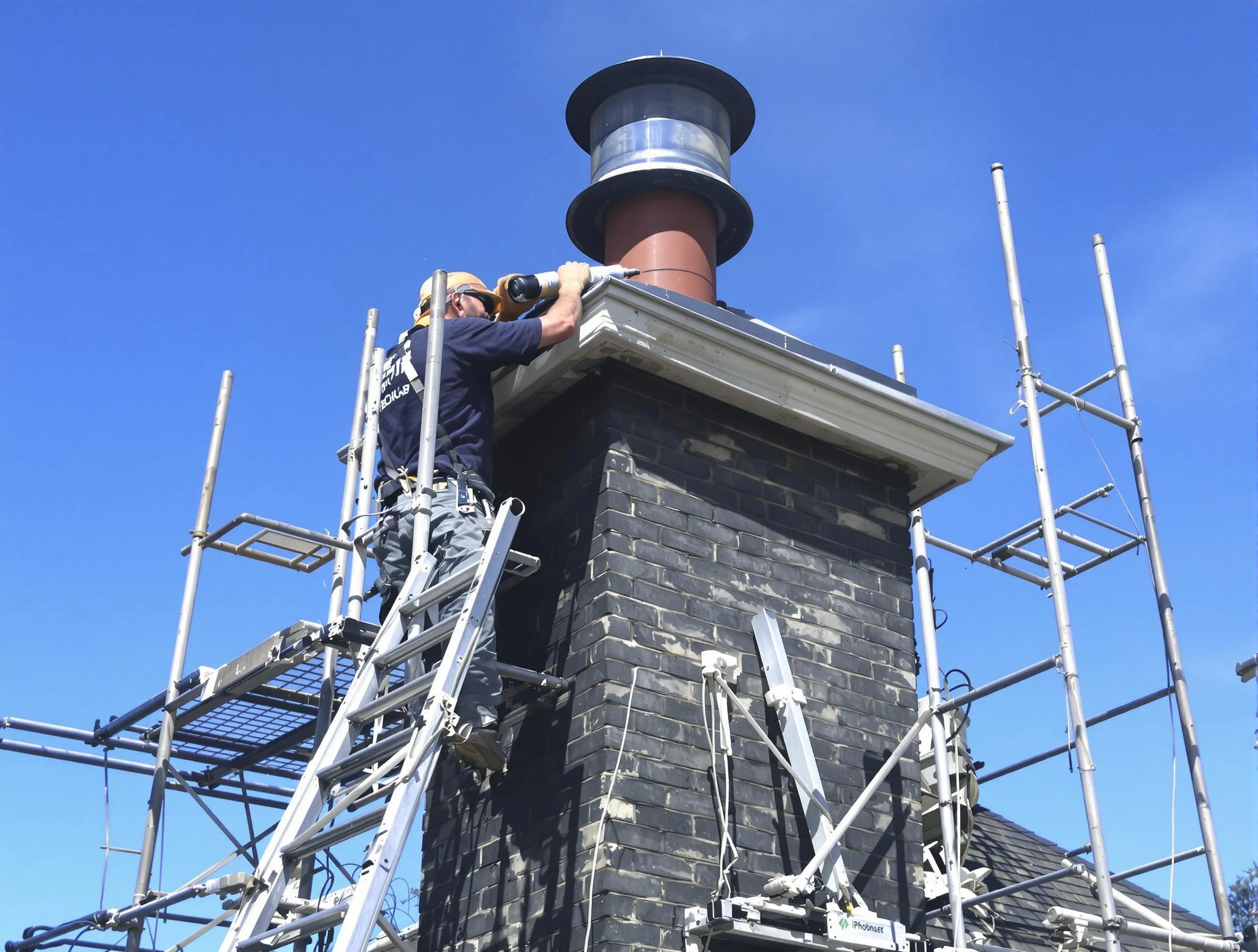 Sturdy chimney crown finished by Suwanee Chimney Sweep in Suwanee, GA